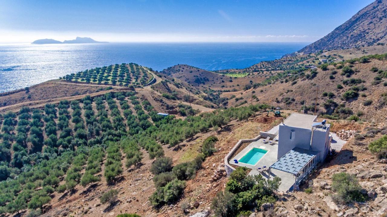 Tranquil Sea View Villa With Private Pool, Just 2Km From The Beach! Agia Galini Eksteriør bilde