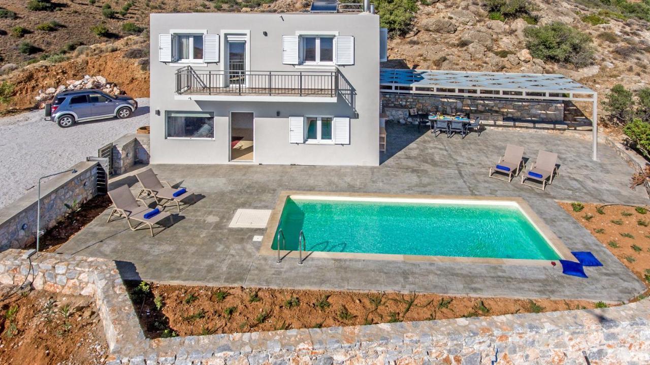 Tranquil Sea View Villa With Private Pool, Just 2Km From The Beach! Agia Galini Eksteriør bilde