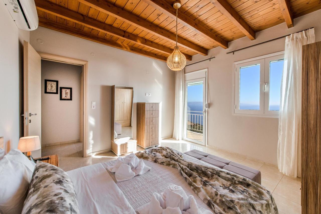 Tranquil Sea View Villa With Private Pool, Just 2Km From The Beach! Agia Galini Eksteriør bilde