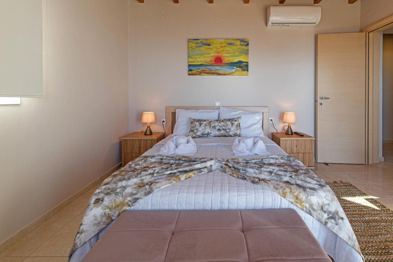 Tranquil Sea View Villa With Private Pool, Just 2Km From The Beach! Agia Galini Eksteriør bilde