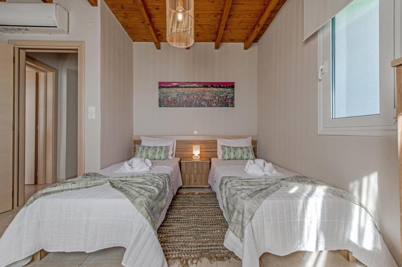 Tranquil Sea View Villa With Private Pool, Just 2Km From The Beach! Agia Galini Eksteriør bilde