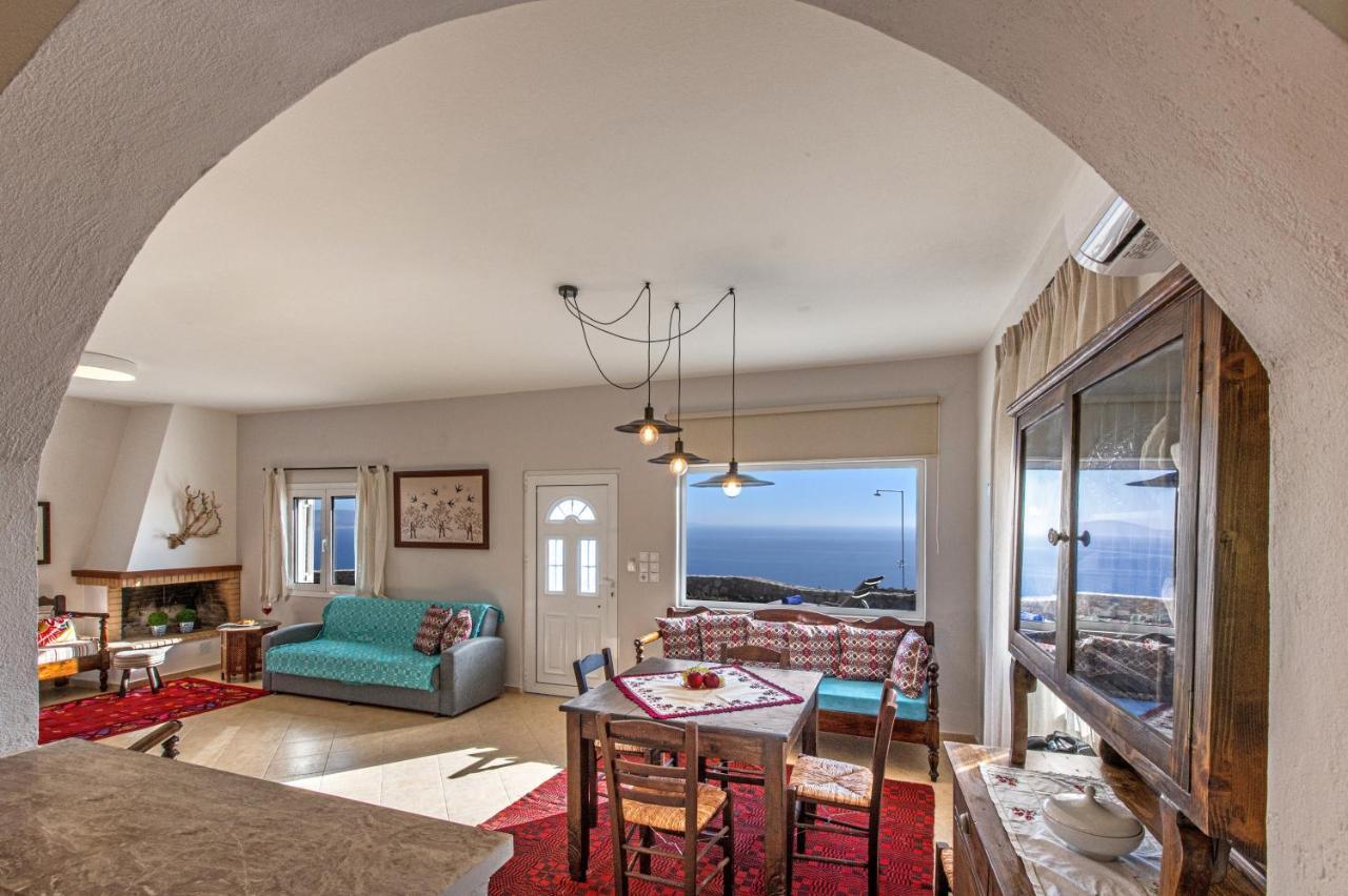 Tranquil Sea View Villa With Private Pool, Just 2Km From The Beach! Agia Galini Eksteriør bilde