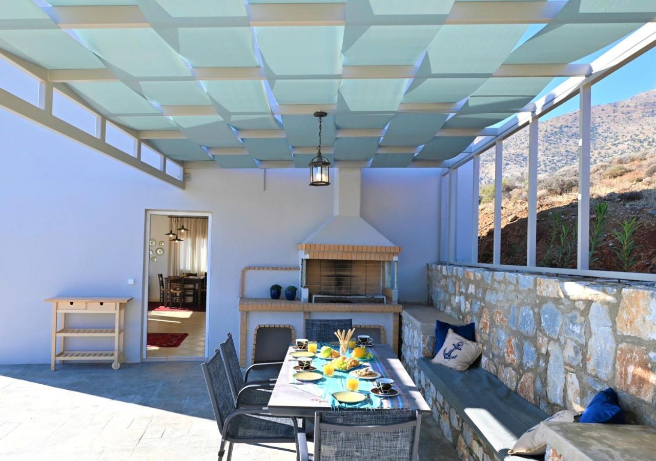Tranquil Sea View Villa With Private Pool, Just 2Km From The Beach! Agia Galini Eksteriør bilde
