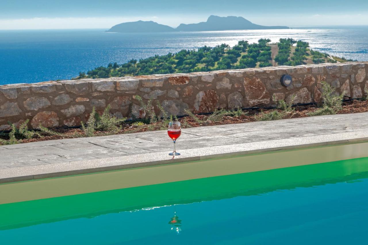 Tranquil Sea View Villa With Private Pool, Just 2Km From The Beach! Agia Galini Eksteriør bilde