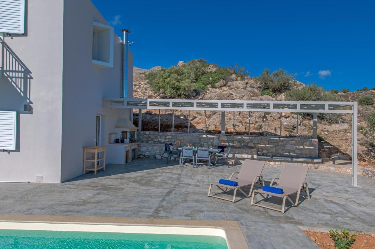 Tranquil Sea View Villa With Private Pool, Just 2Km From The Beach! Agia Galini Eksteriør bilde