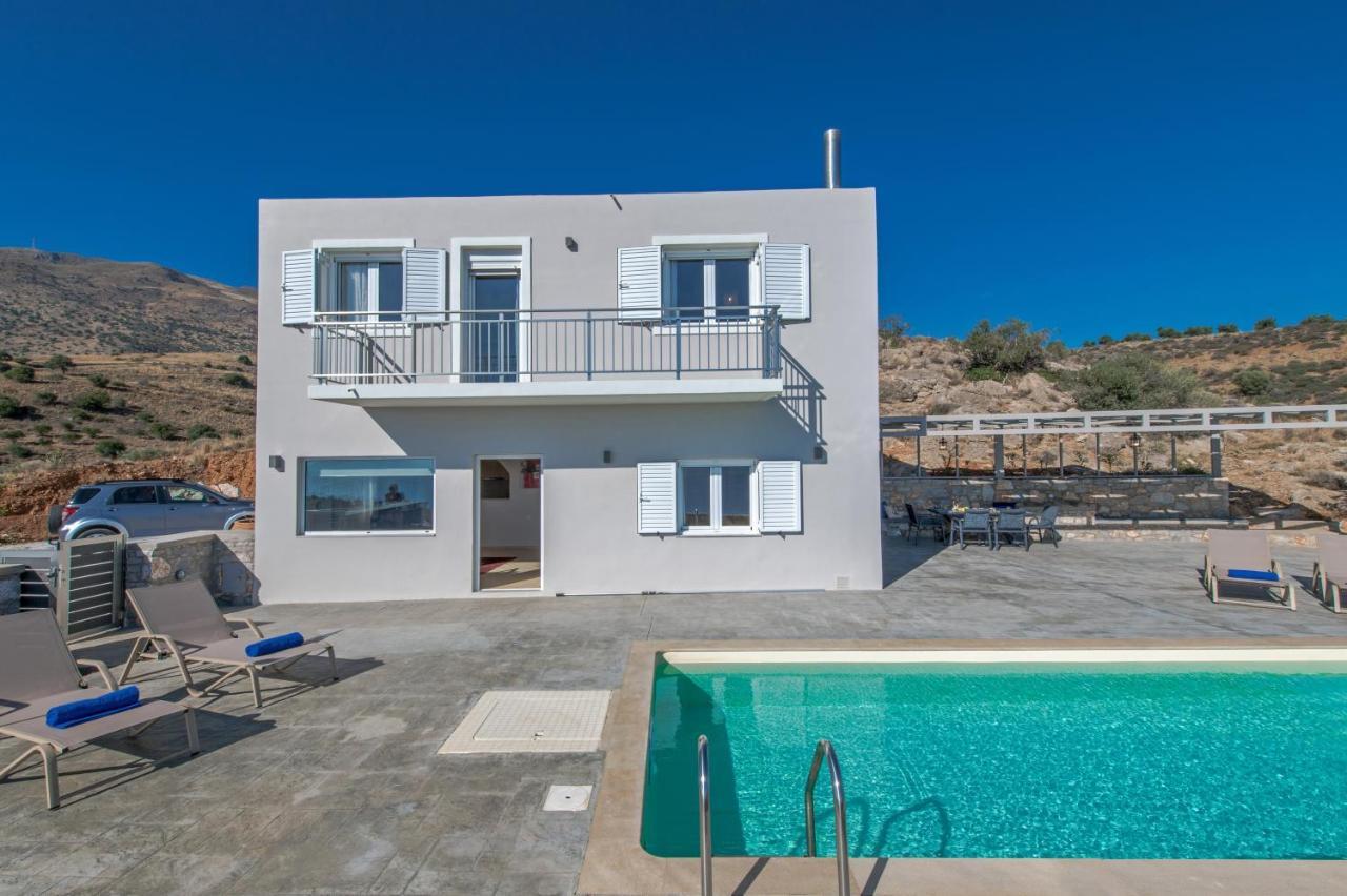Tranquil Sea View Villa With Private Pool, Just 2Km From The Beach! Agia Galini Eksteriør bilde