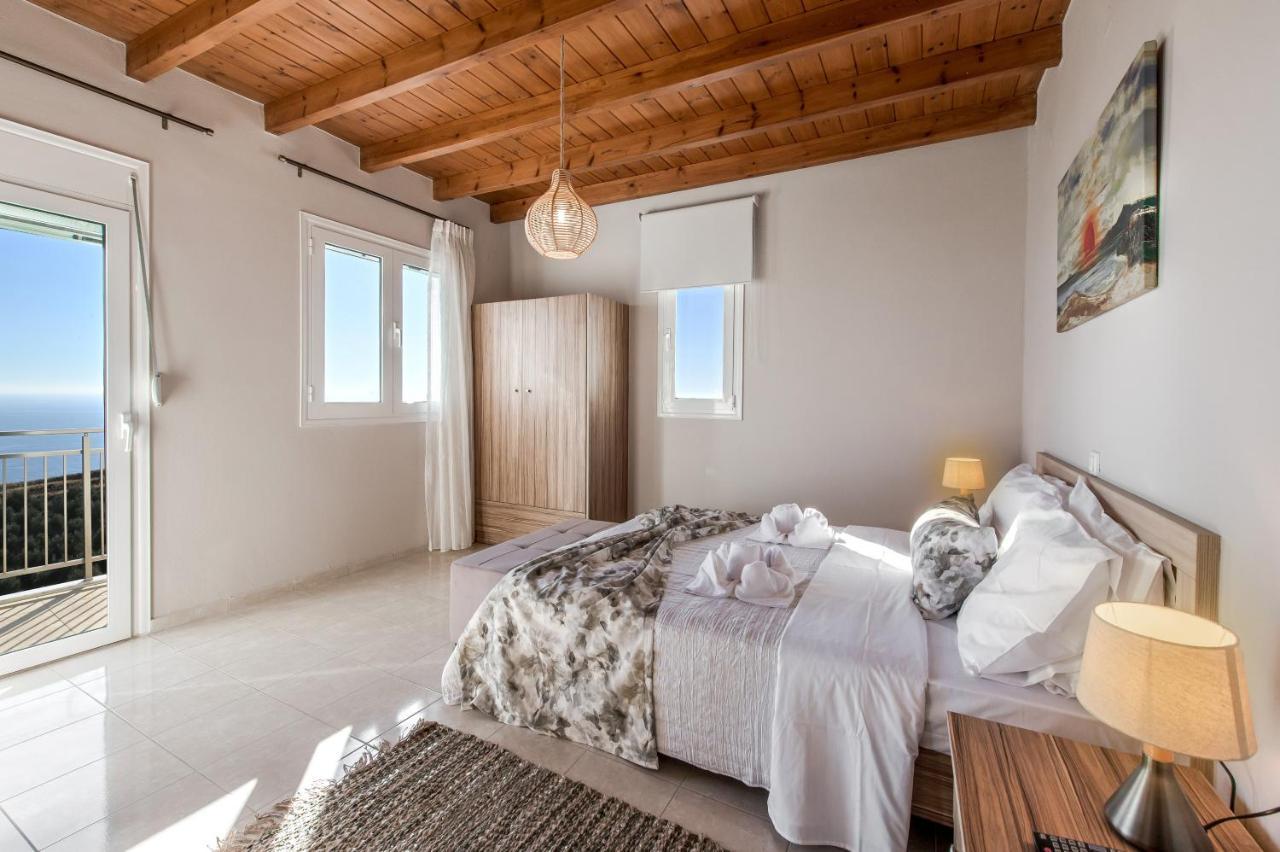 Tranquil Sea View Villa With Private Pool, Just 2Km From The Beach! Agia Galini Eksteriør bilde