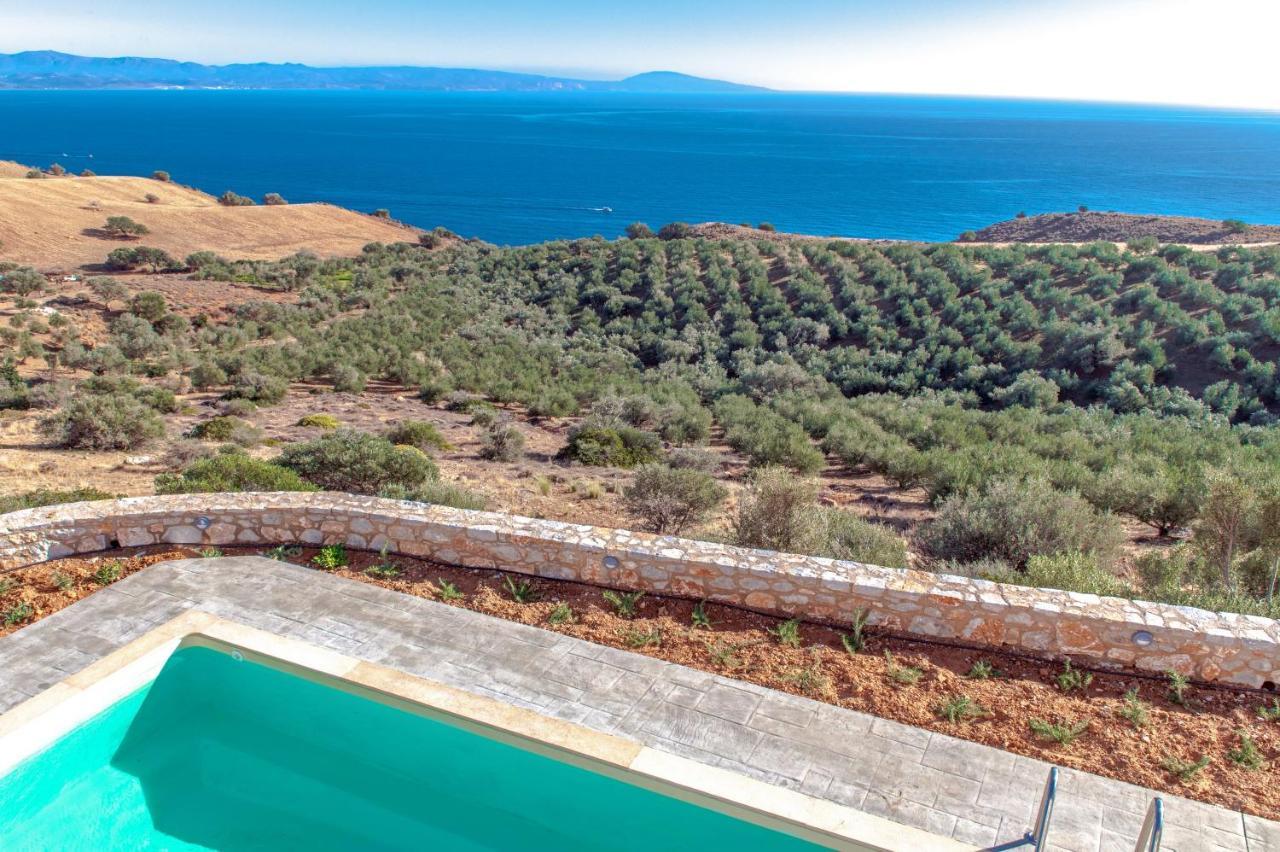 Tranquil Sea View Villa With Private Pool, Just 2Km From The Beach! Agia Galini Eksteriør bilde