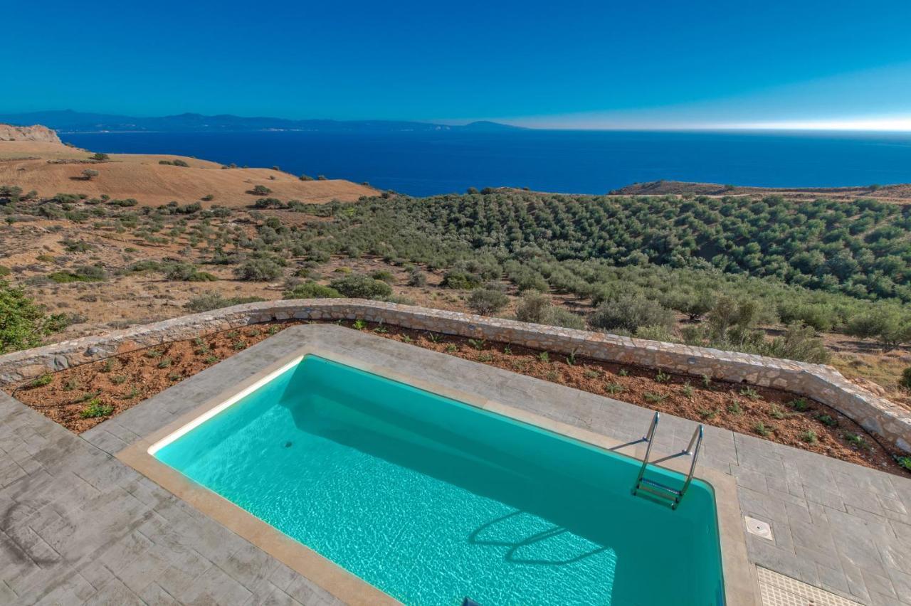 Tranquil Sea View Villa With Private Pool, Just 2Km From The Beach! Agia Galini Eksteriør bilde