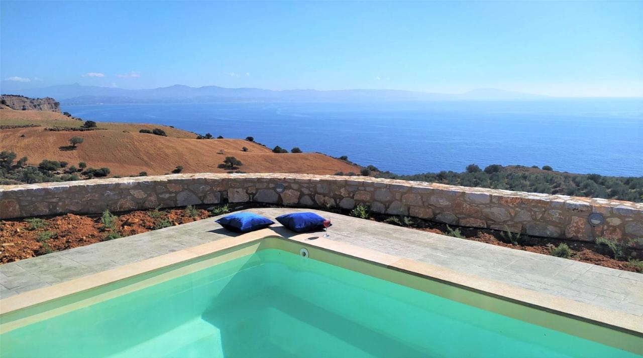Tranquil Sea View Villa With Private Pool, Just 2Km From The Beach! Agia Galini Eksteriør bilde